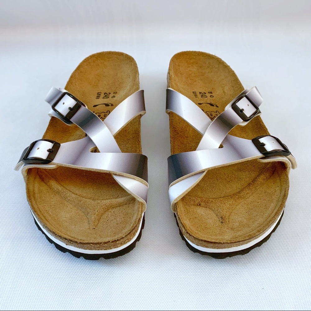 Birki’s by Birkenstock Black & White Ombré Straps